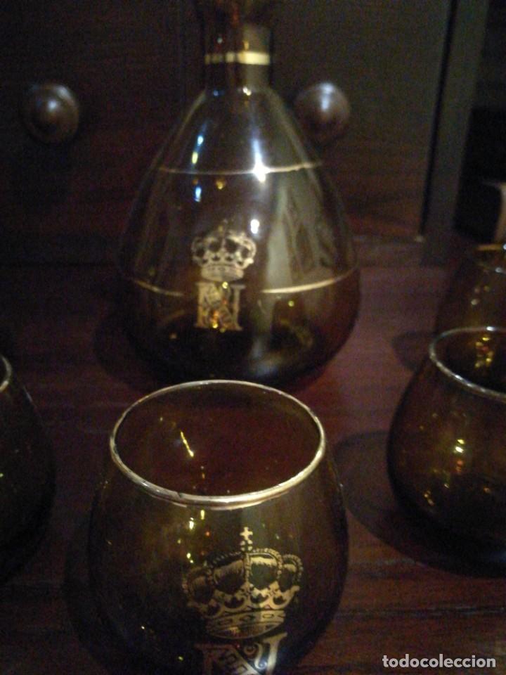 Botellas antiguas: COPAS Y BOTELLA DE NAPOLEON - Foto 2