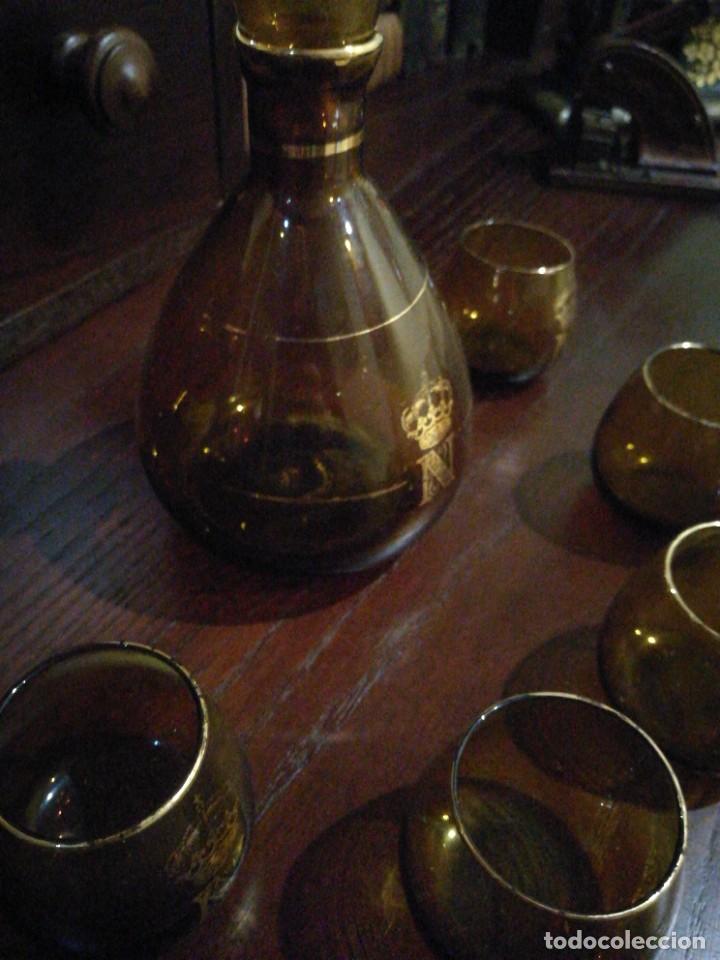 Botellas antiguas: COPAS Y BOTELLA DE NAPOLEON - Foto 3
