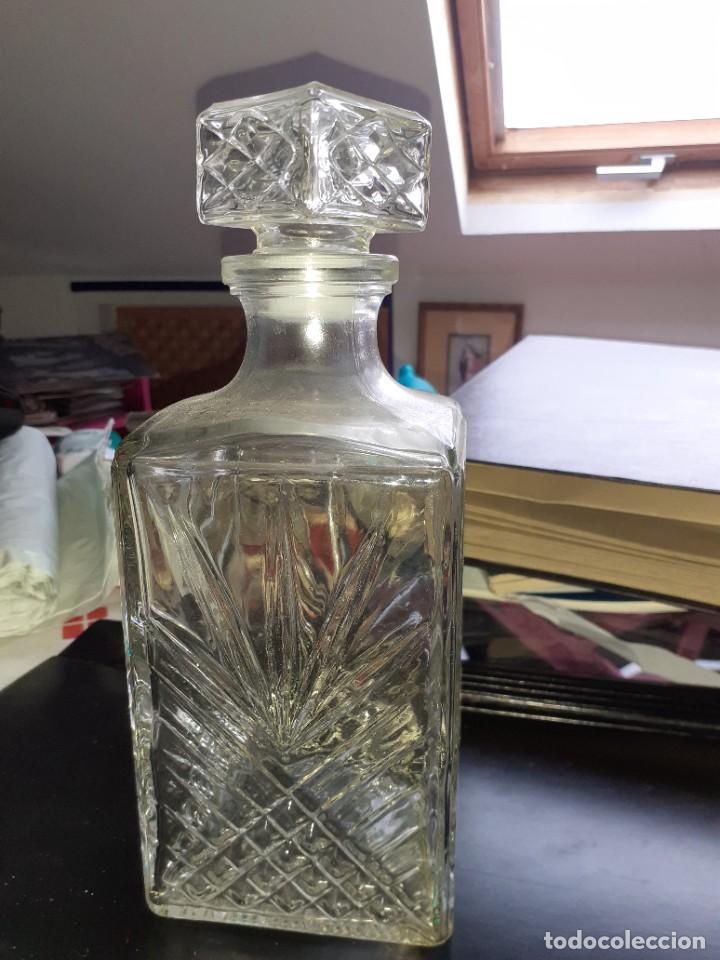 Botellas antiguas: BOTELLA LICOR CRISTAL - Foto 2