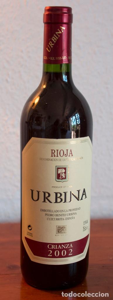 Botellas antiguas: Botella Urbina - Rioja 2002 - Foto 1