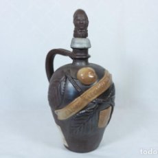 Botellas antiguas: ANTIGUA BOTELLA DE VINO CALVADOS L'ECUSSON DE CERÁMICA TURGIS. Lote 233177505