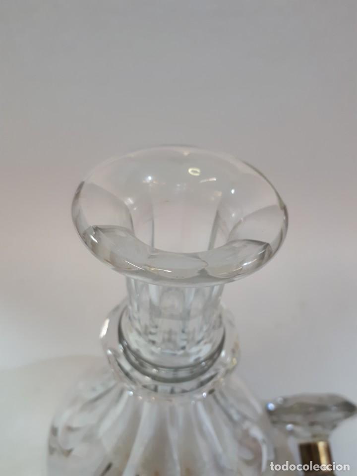 Botellas antiguas: Licorera, botella cristal tallado. - Foto 6