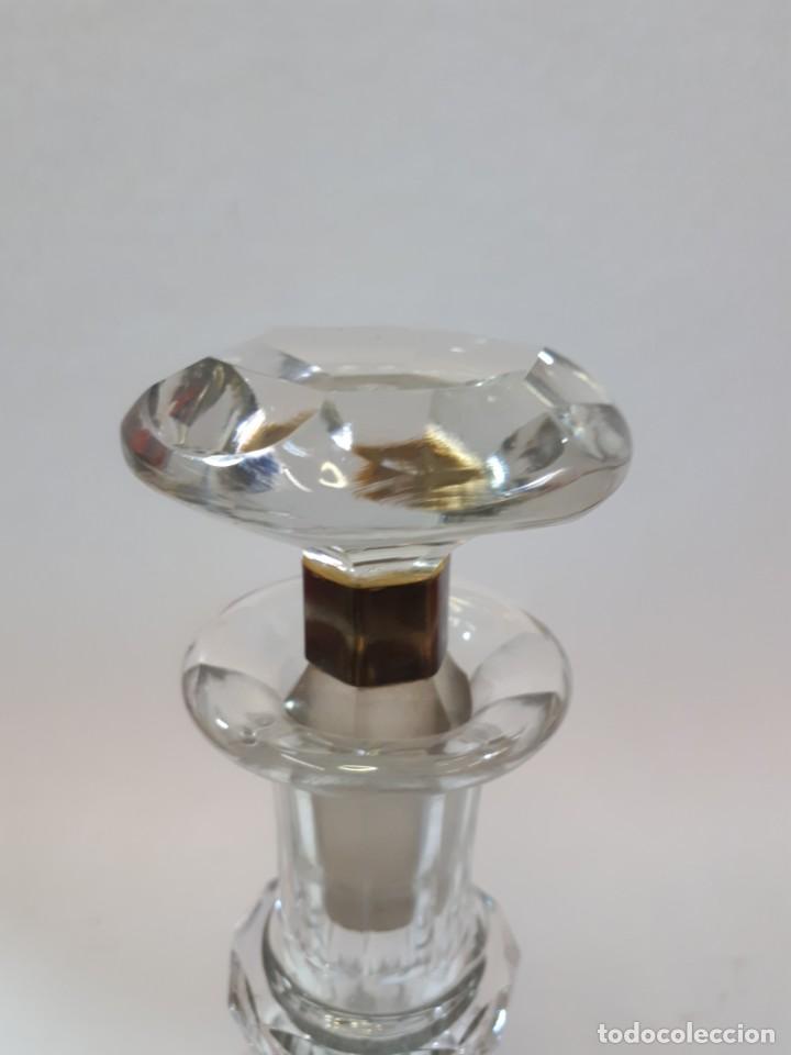 Botellas antiguas: Licorera, botella cristal tallado. - Foto 14