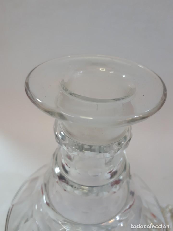 Botellas antiguas: Licorera, botella cristal tallado. - Foto 12