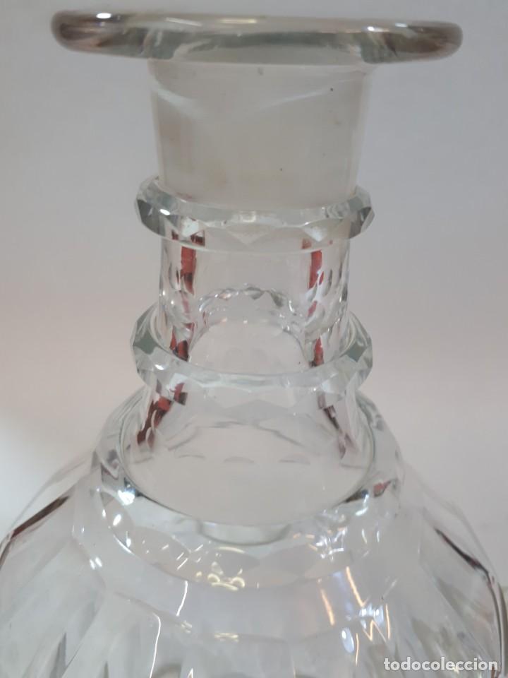 Botellas antiguas: Licorera, botella cristal tallado. - Foto 13