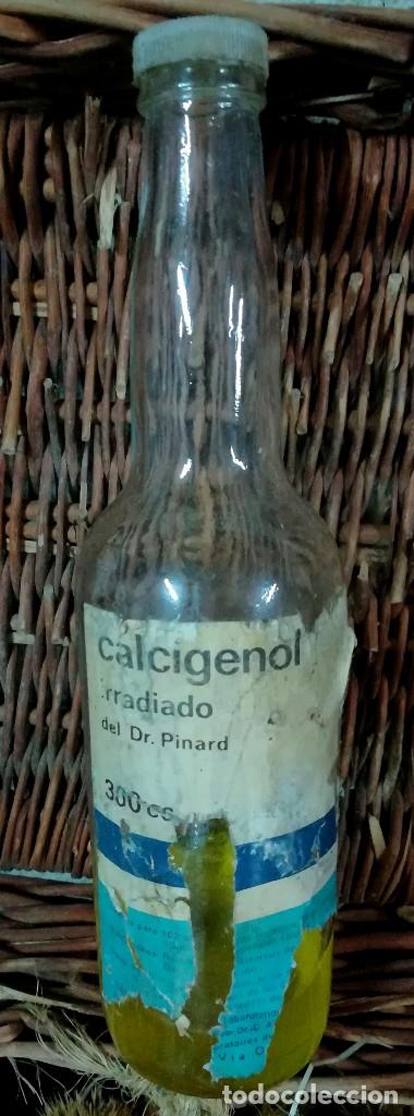 Botellas antiguas: Botella antigua CALCIGENOL - Foto 1