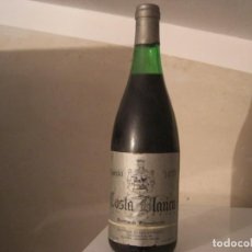 Botellas antiguas: BOTELLA VINO DE VILLENA - ALICANTE. COSTA BLANCA - RESERVA DE VINOSELECCION . COSECHA 1970. Lote 246127095