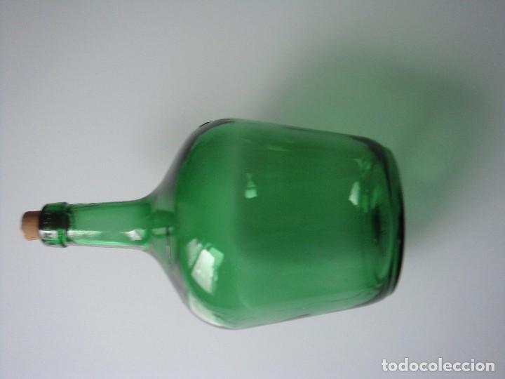 Botellas antiguas: DAMAJUANA VERDE VIRESA - Foto 2