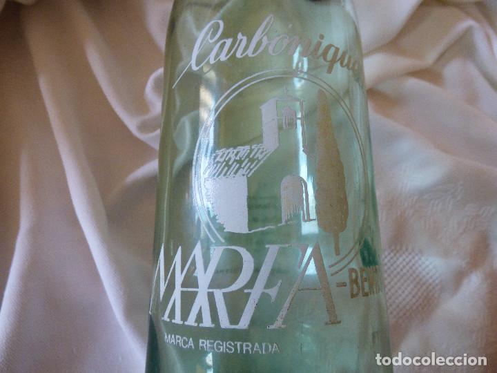 Botellas antiguas: Gaseosa Marfa.Benifallet. - Foto 1