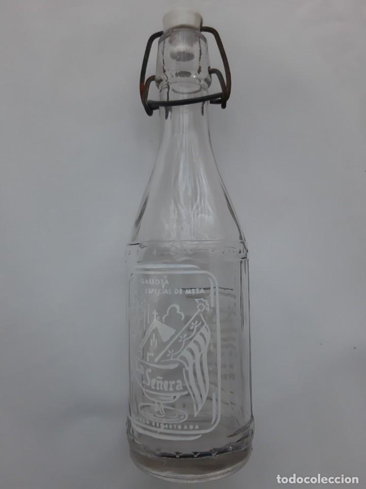 antigua botella cristal 1/2 0,5 litro gaseosa l - Compra venta en  todocoleccion