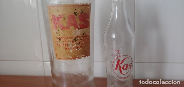Botellas antiguas: DOS BOTELLAS ANTIGUAS DE KAS. - Foto 3