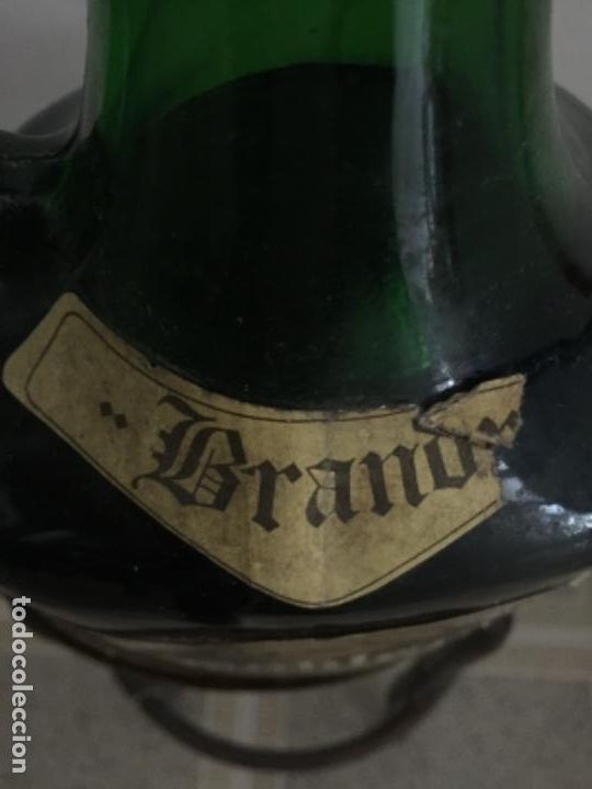 Botellas antiguas: Original Botella de Brandy Doblon Solera Especial - Foto 4