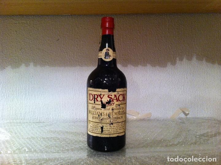 Garrafas antigas: Botella antigua vino DRY SACK SHERRY WILLIAMS & HUMBERT LTD. 1950.