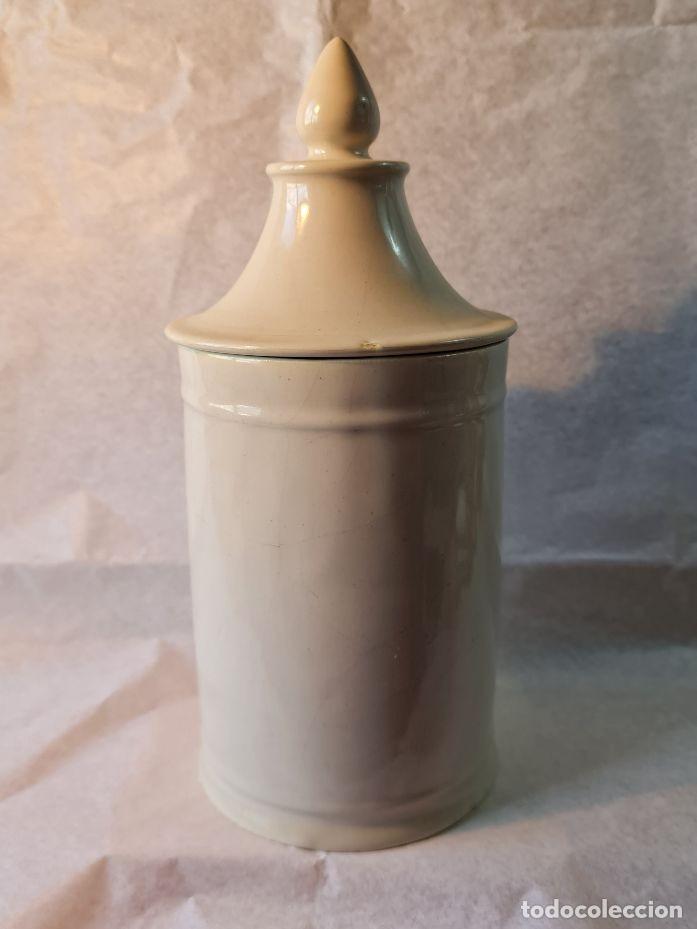 Botellas antiguas: BOTE DE FARMACIA BLANCO - Foto 1