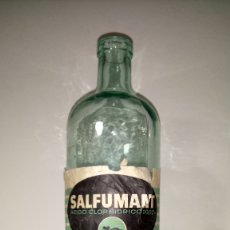 Botellas antiguas: BOTELLA DE SALFUMANT LA RATA. BOTELLA BLANCA. ÚNICA EN TODOCOLECCIÓN.