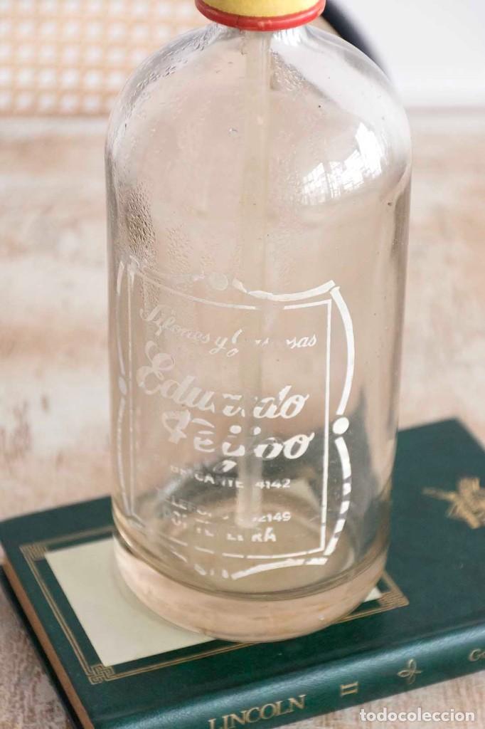 Botellas antiguas: Sif&oacute;n E. Feijoo - Foto 3