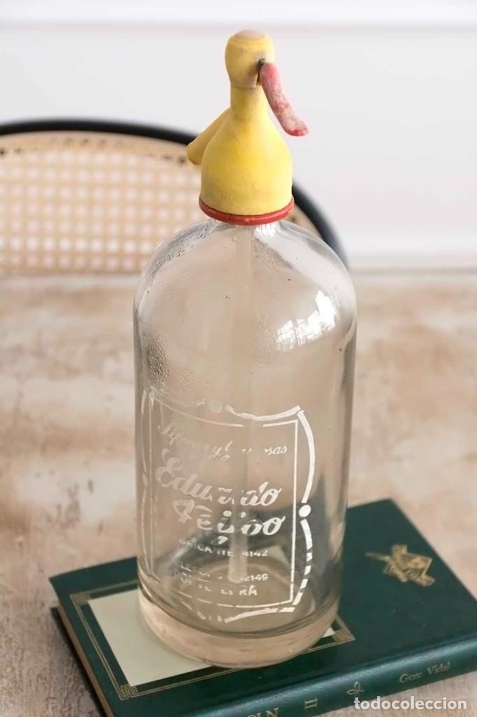Botellas antiguas: Sif&oacute;n E. Feijoo - Foto 4