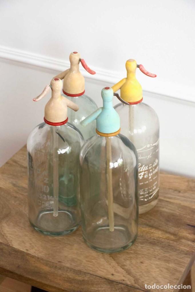 Botellas antiguas: Sif&oacute;n antiguo - Foto 3