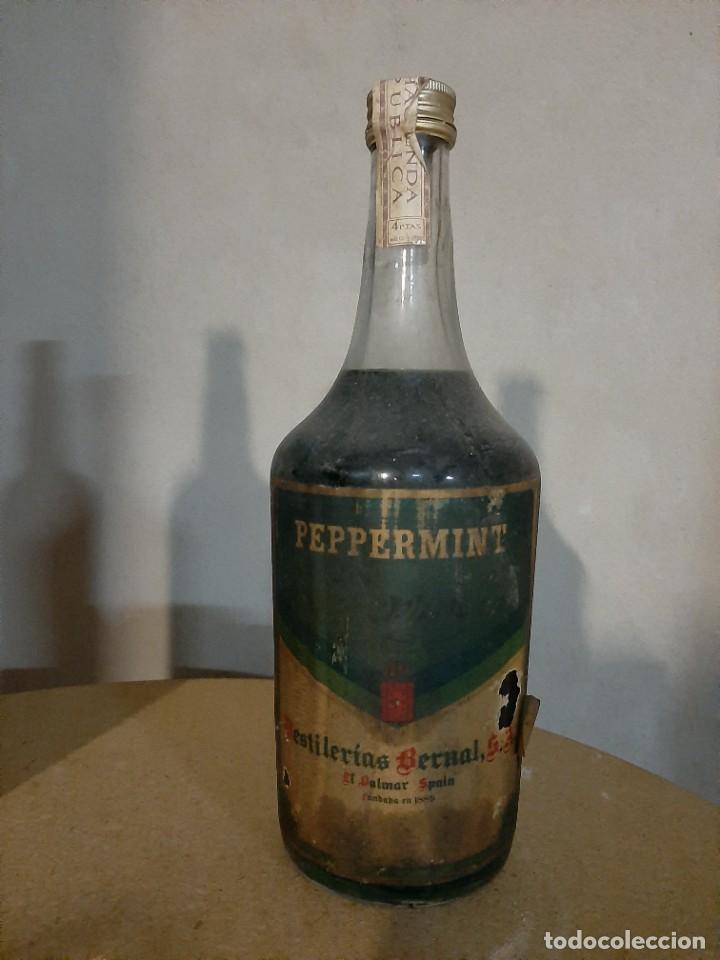 Botellas antiguas: Botella peppermint - Foto 1