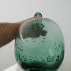 Botellas antiguas: ANTIGUA BOTELLA GARRAFA DAMAJUANA VINO VIDRIERIA ESPAÑOLA ESPAÑA BARCELONA VIDRIO CRISTAL CATALUÑA