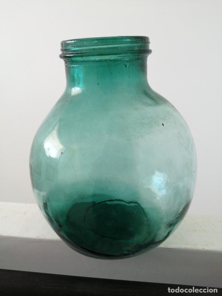 Antigua garrafa de cristal - Botellas y Jarrones