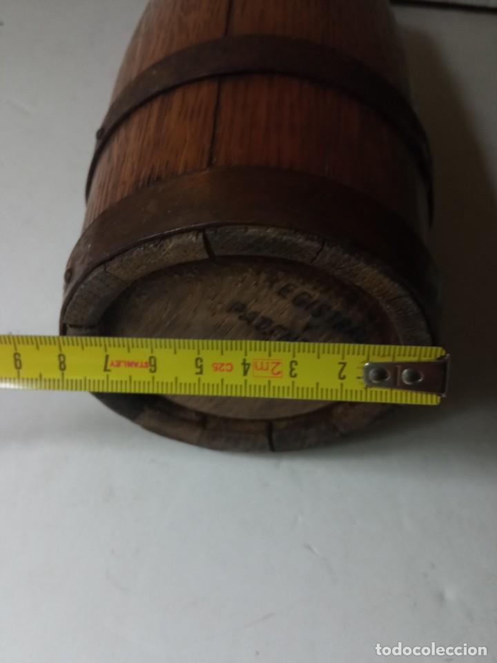Botellas antiguas: Antigua botella de madera Roble&ntilde;ac brandy co&ntilde;ac - Foto 9