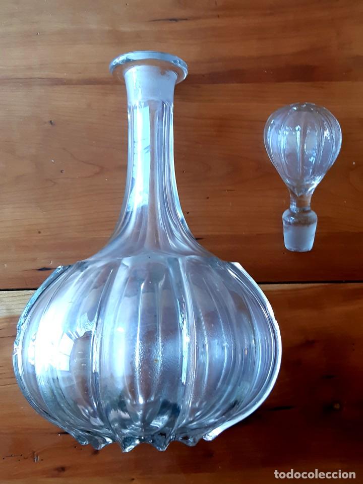 Botellas antiguas: Gran Botella Licorera Antigua - Foto 2