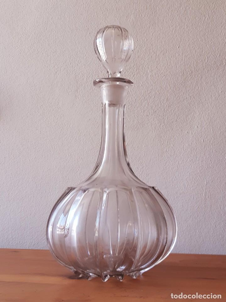 Botellas antiguas: Gran Botella Licorera Antigua - Foto 3