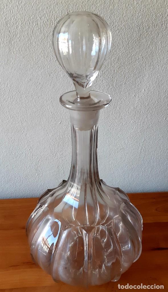 Botellas antiguas: Gran Botella Licorera Antigua - Foto 4