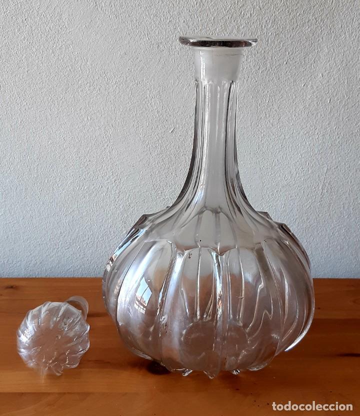 Botellas antiguas: Gran Botella Licorera Antigua - Foto 6