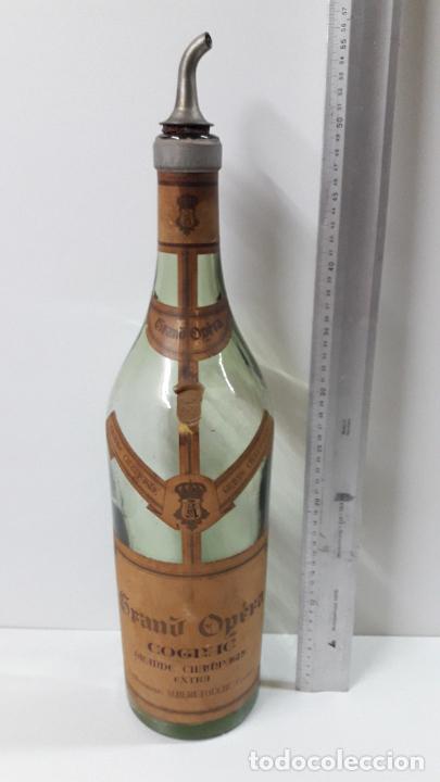Botellas antiguas: ANTIGUA Y GRAN BOTELLA CON DOSIFICADOR DE COÑAC COGNAC - GRANDE CHAMPAGNE - GRAN OPERA . ALTO 55 CM - Foto 3 - 276531778
