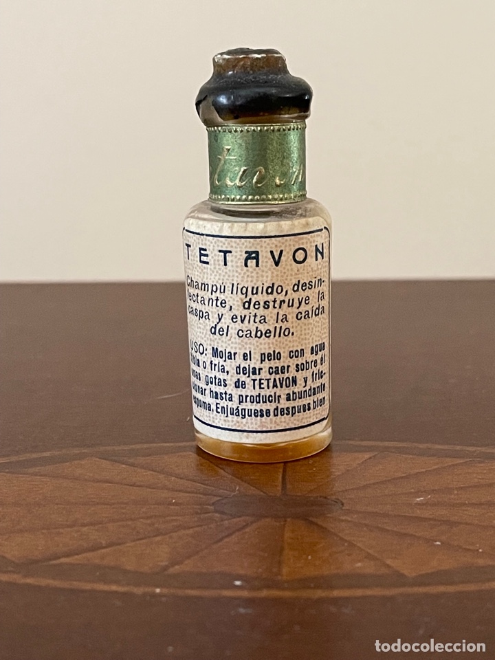Botellas antiguas: ANTIGUA BOTELLA DE CHAMPU TETAVON - Foto 2