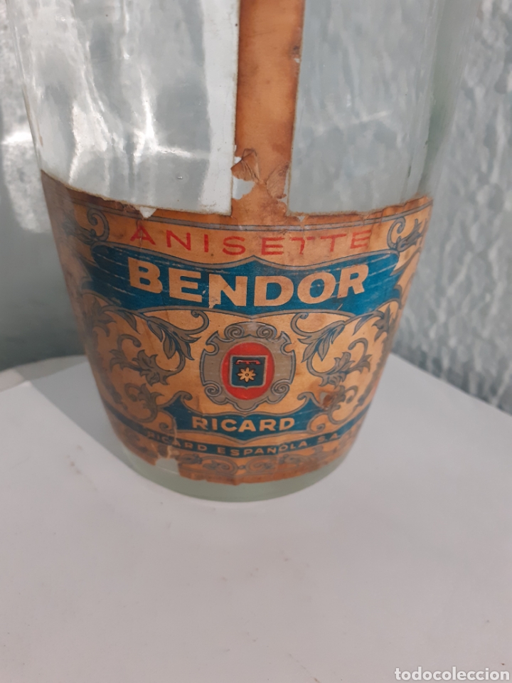 Botellas antiguas: Botella anisette bendor ricard - Foto 2