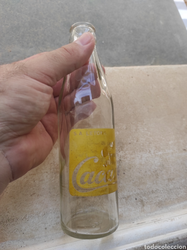 Botellas antiguas: Antigua Botella de Batido Cacaolat - Letona - Modelo 1 - - Foto 2