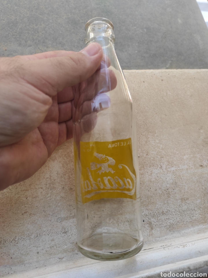Botellas antiguas: Antigua Botella de Batido Cacaolat - Letona - Modelo 1 - - Foto 4
