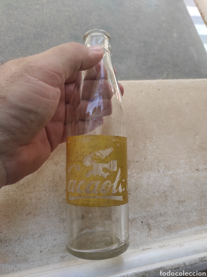 Botellas antiguas: Antigua Botella de Batido Cacaolat - Letona - Modelo 1 - - Foto 1