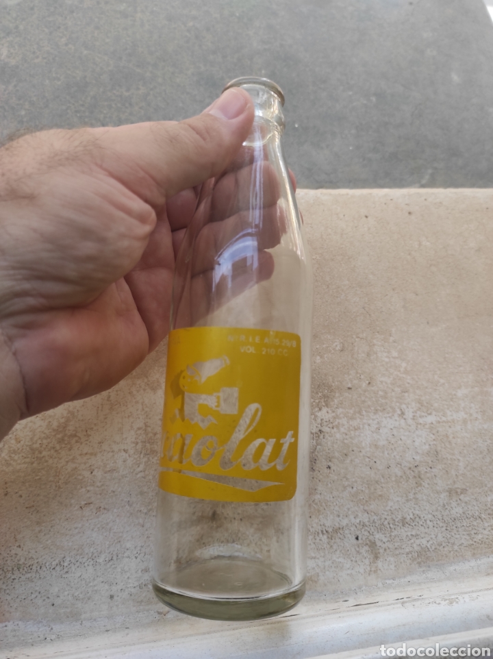 Botellas antiguas: Antigua Botella de Batido Cacaolat - Letona - Modelo 1 - - Foto 3