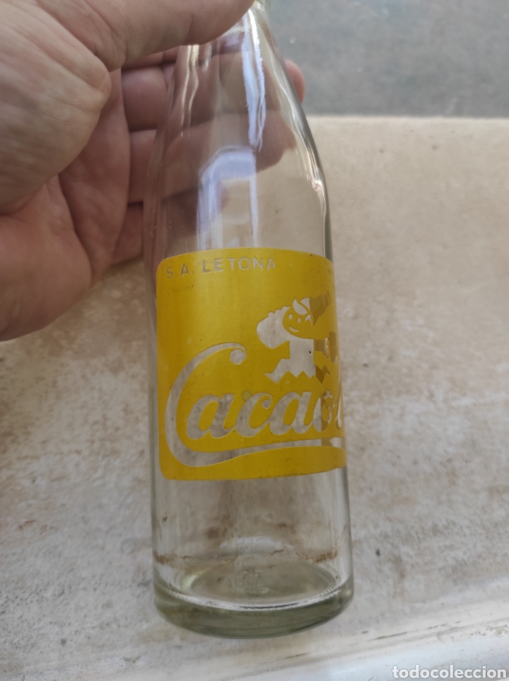 Botellas antiguas: Antigua Botella de Batido Cacaolat - Letona - Modelo 1 - - Foto 2