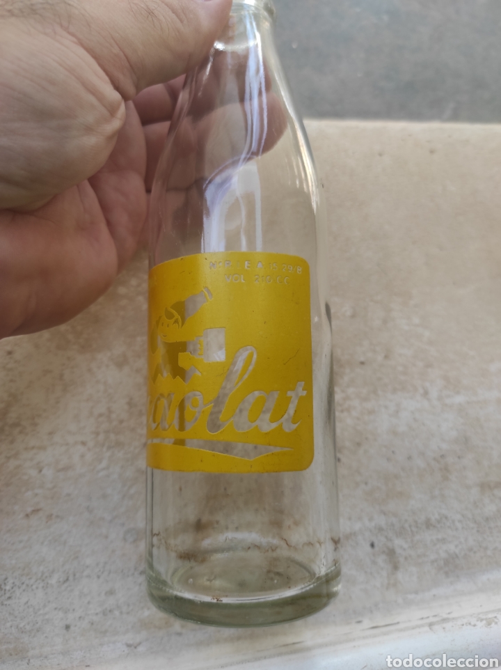 Botellas antiguas: Antigua Botella de Batido Cacaolat - Letona - Modelo 1 - - Foto 3