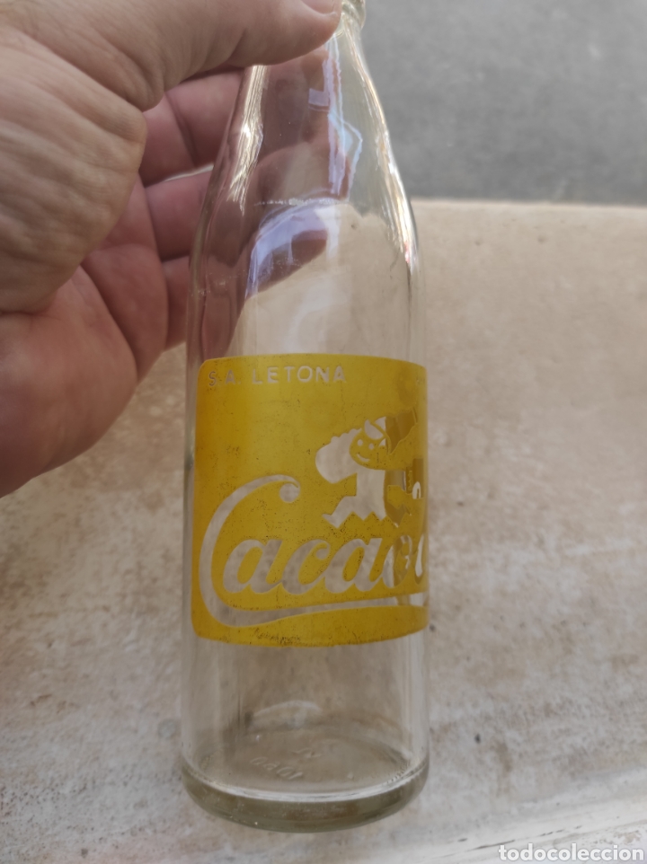 Botellas antiguas: Antigua Botella de Batido Cacaolat - Letona - Modelo 1 - - Foto 2