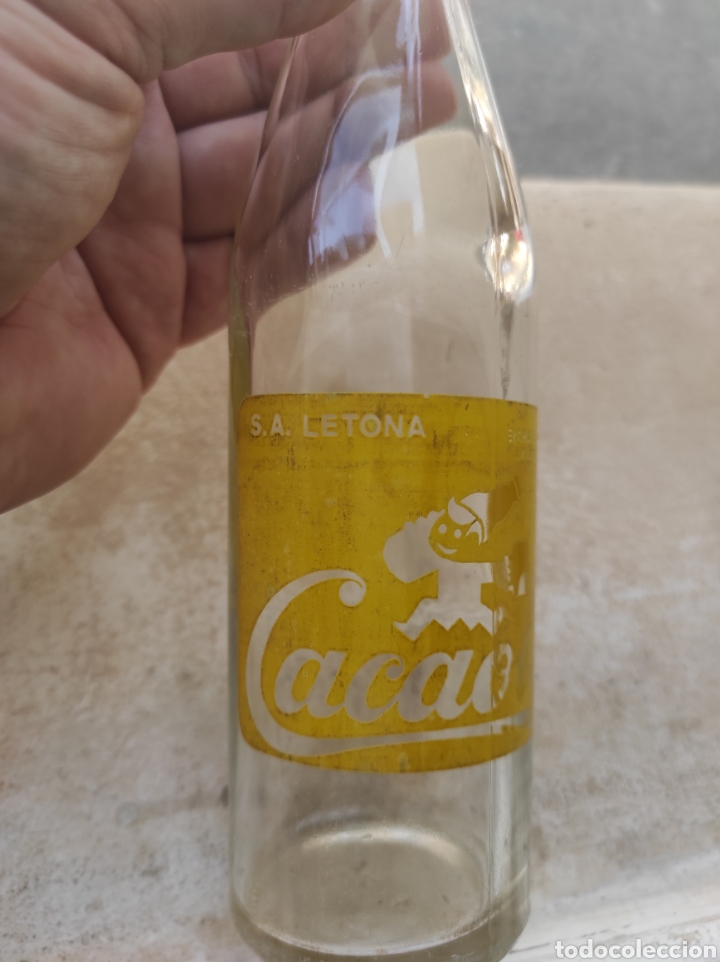 Botellas antiguas: Antigua Botella de Batido Cacaolat - Letona - Modelo 3 - - Foto 2