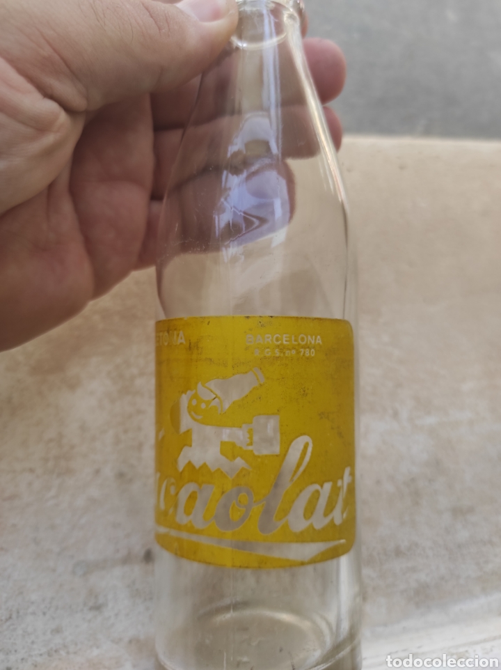 Botellas antiguas: Antigua Botella de Batido Cacaolat - Letona - Modelo 3 - - Foto 3