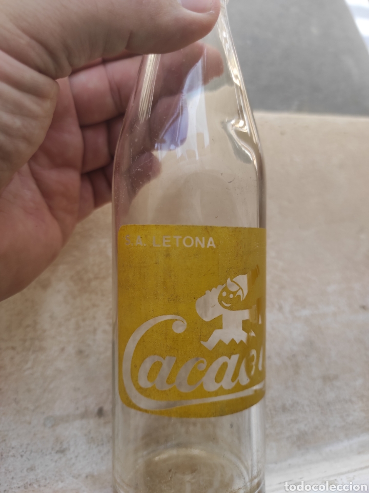 Botellas antiguas: Antigua Botella de Batido Cacaolat - Letona - Modelo 3 - - Foto 2