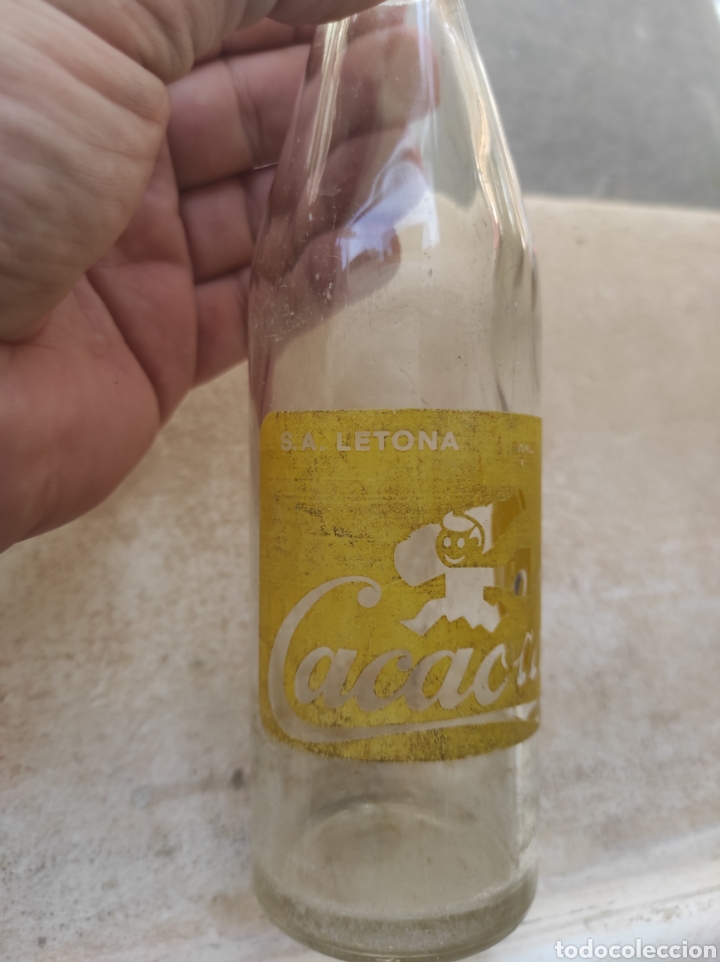 Botellas antiguas: Antigua Botella de Batido Cacaolat - Letona - Modelo 3 - - Foto 2