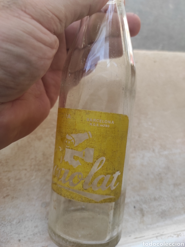 Botellas antiguas: Antigua Botella de Batido Cacaolat - Letona - Modelo 3 - - Foto 3