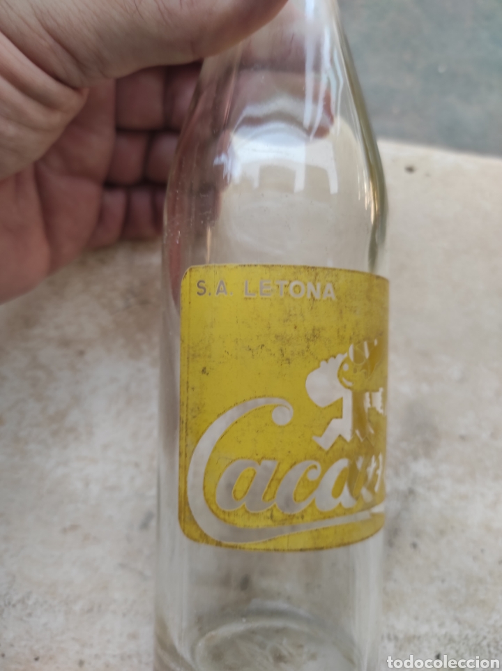 Botellas antiguas: Antigua Botella de Batido Cacaolat - Letona - Modelo 3 - - Foto 2