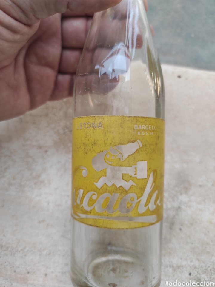 Botellas antiguas: Antigua Botella de Batido Cacaolat - Letona - Modelo 3 - - Foto 4