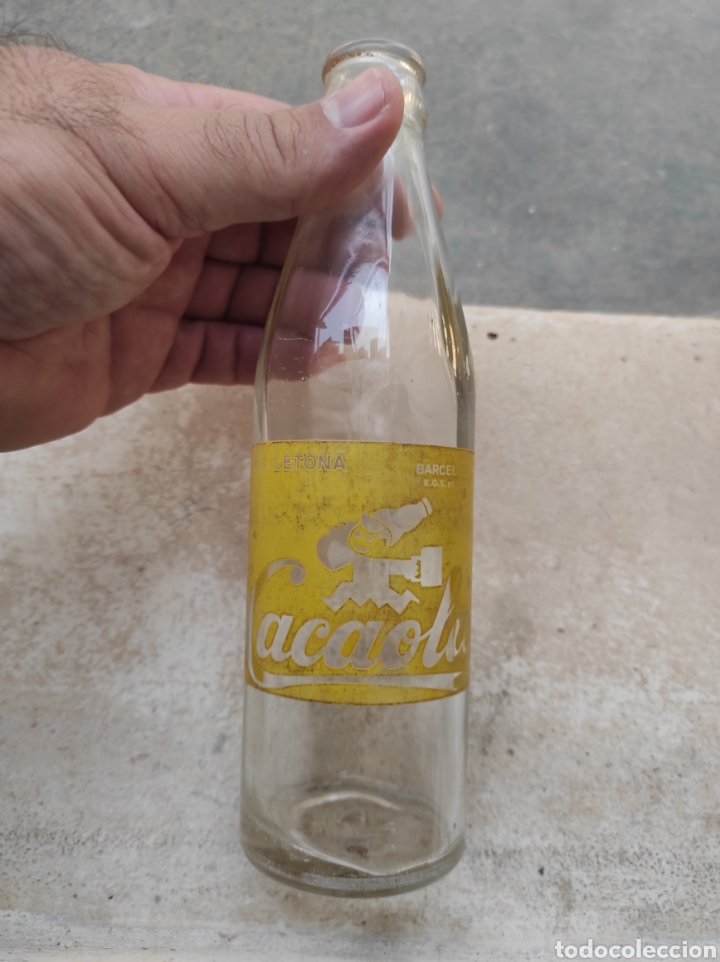 Botellas antiguas: Antigua Botella de Batido Cacaolat - Letona - Modelo 3 - - Foto 1