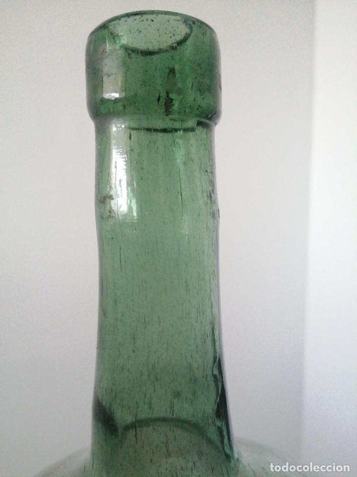 Garrafa damajuana de cristal verde 4l