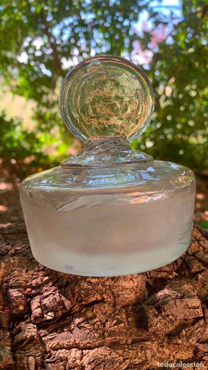 Botellas antiguas: ANTIGUO TAPON DE CRISTAL DE ,GARRAFA? DAMAJUNA? - Foto 1